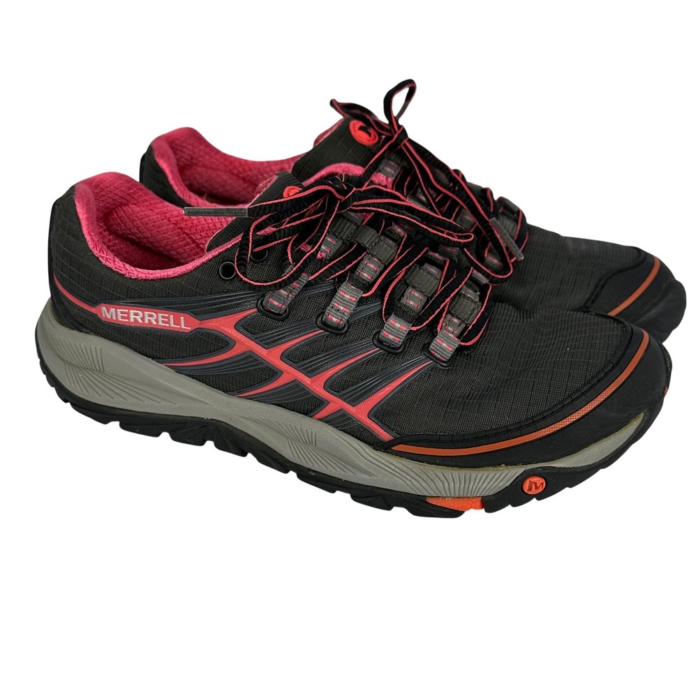 Merrell‎ All Out Rush Womens Trail Running Shoes Black Paradise Pink Size 5.5